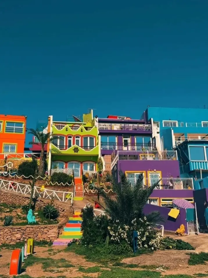 Aghroud colorful village near Tamri, Morocco